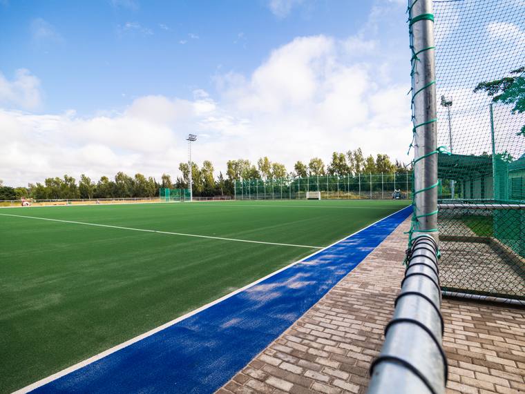 Completed astro-turf field at Convent